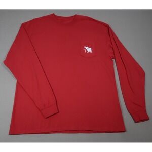 The Southern Gentleman Red Long Sleeved Pocket Tee - Size XXL